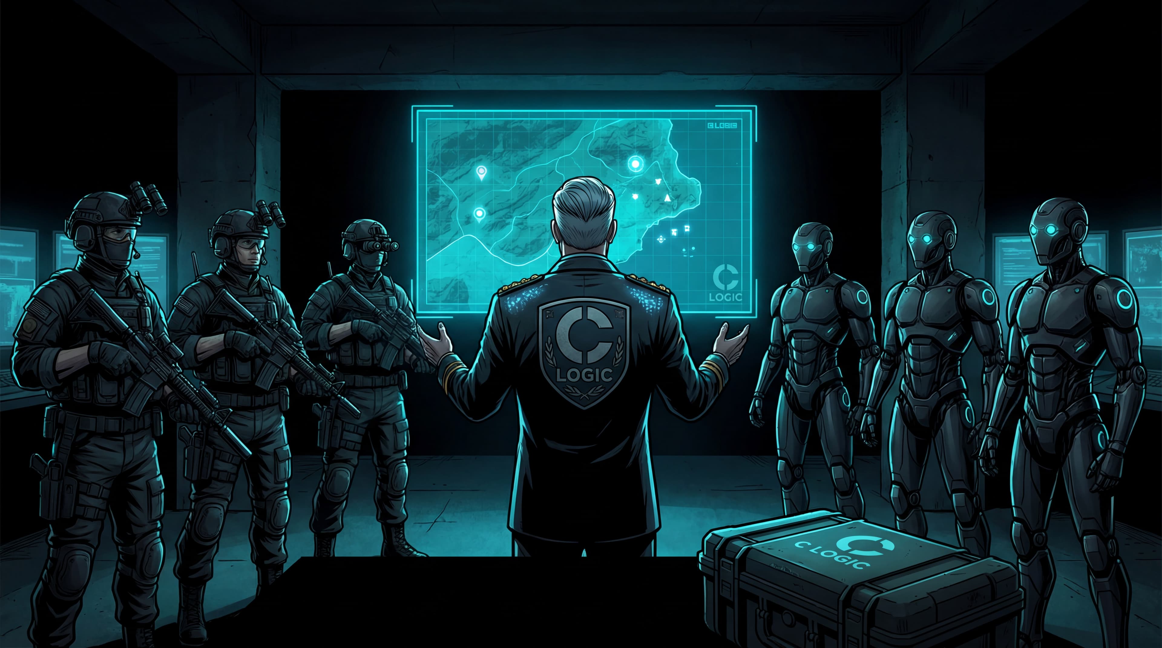 Commando Suite - Commander briefing elite trading team