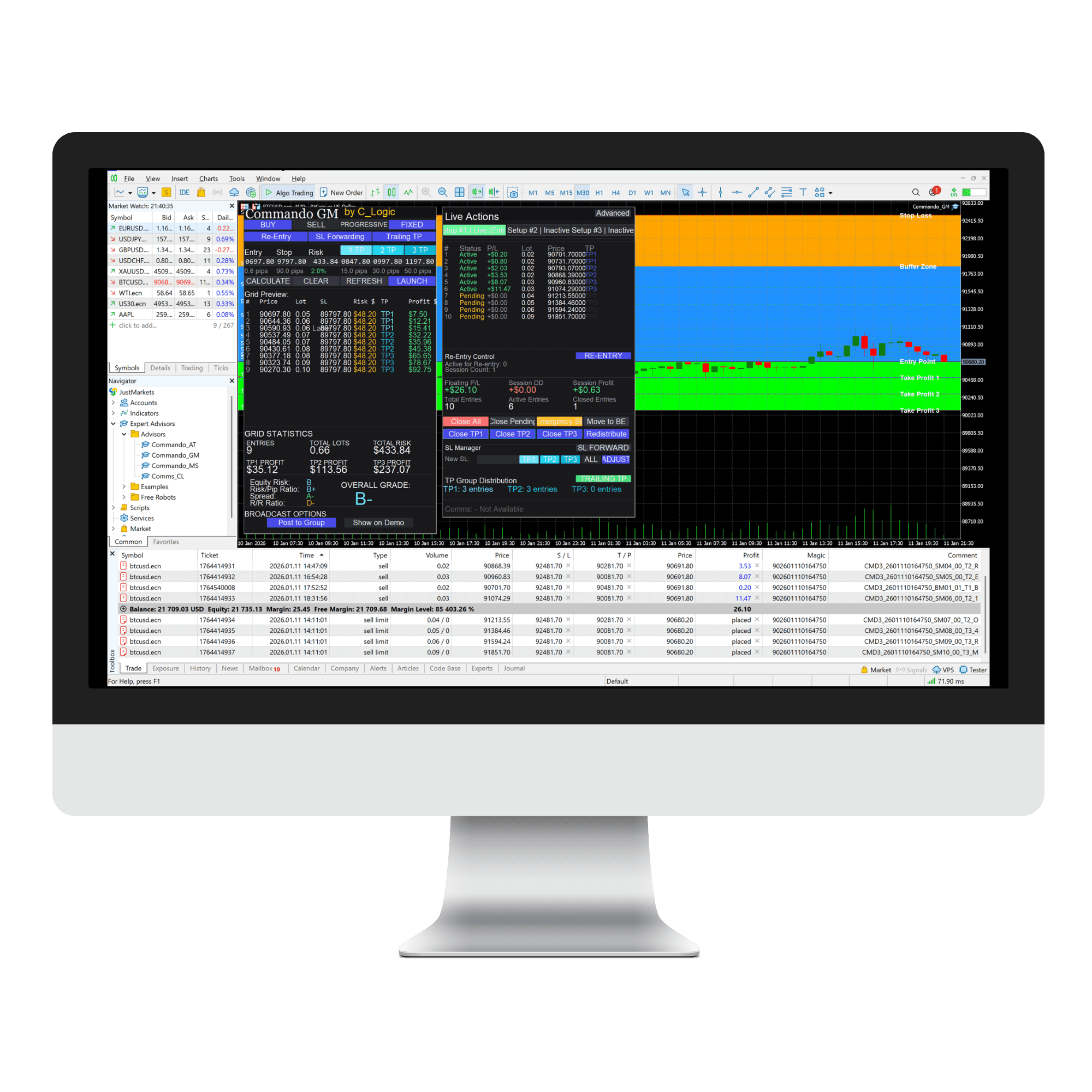 Commando GM Trading Interface